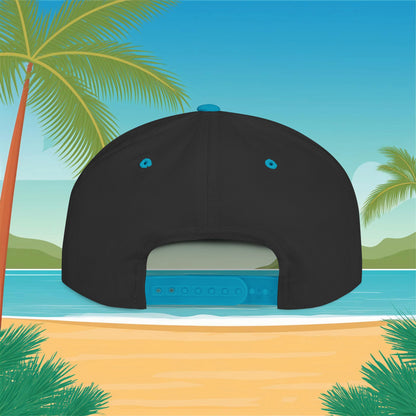 Miami Football Design Flat Bill Snapback