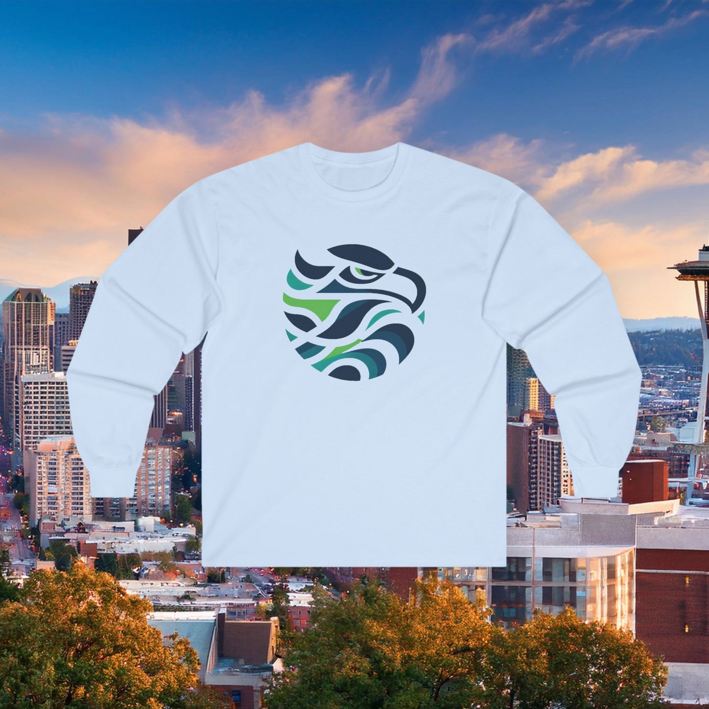 Seattle Football Logo Long Sleeve Tee