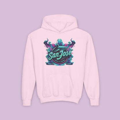 San Jose Hockey Neon Youth Hoodie