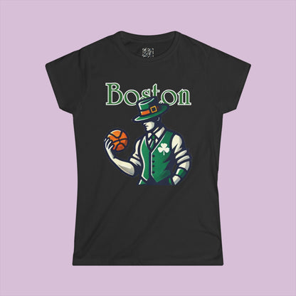 Boston Basketball Women's Softstyle Tee