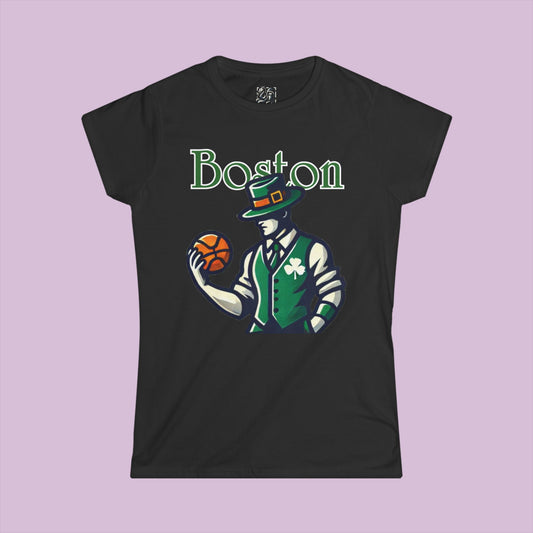 Boston Basketball Women's Softstyle Tee