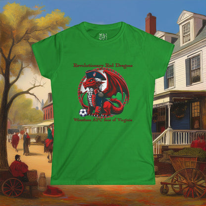 Revolutionary Red Dragons Logo Women's Softstyle Tee