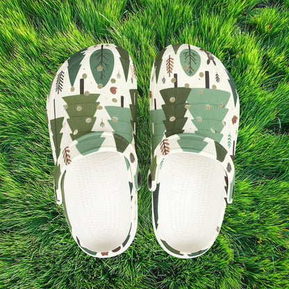 Forest Pattern Kid's Foam Clogs