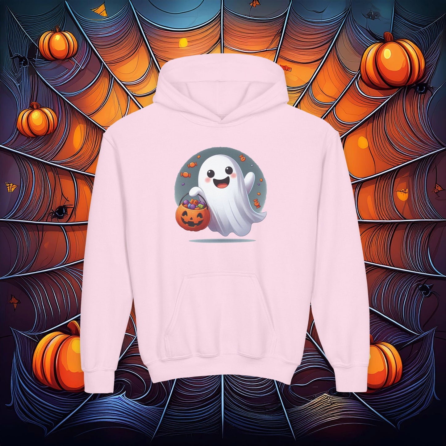 Trick or Treat Ghost Youth Hoodie