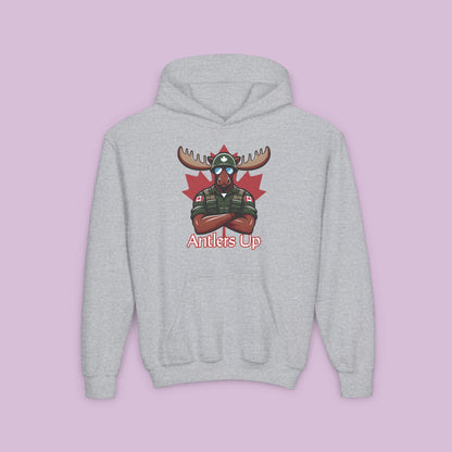 Canadian Moose "Antlers Up" Youth Hoodie