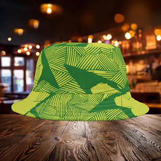Electric Green and Gold Newcastle Bucket Hat