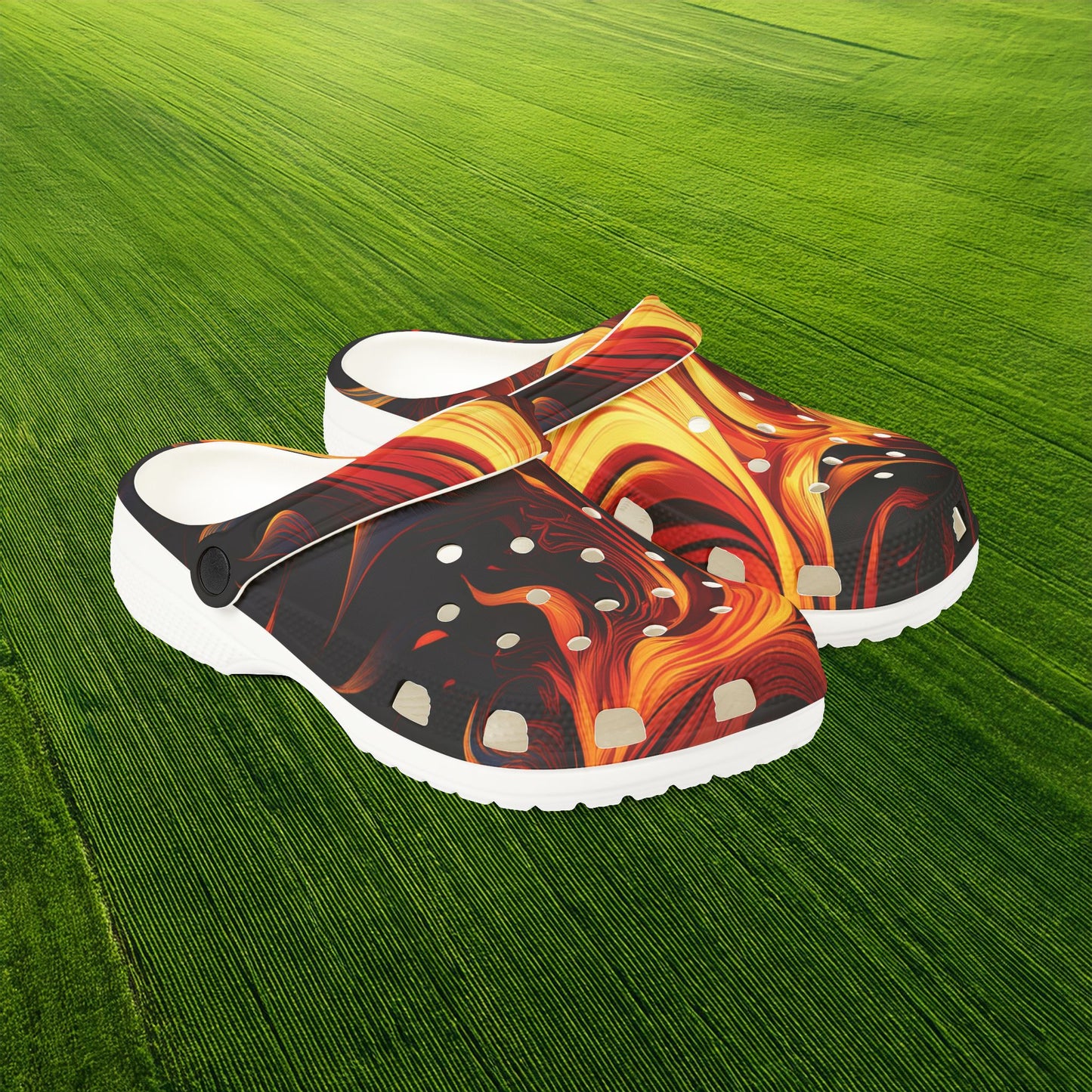 Flames Foam Clogs