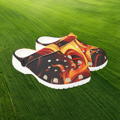 Flames Foam Clogs