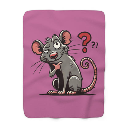 Sarcastic Rat Sherpa Fleece Blanket