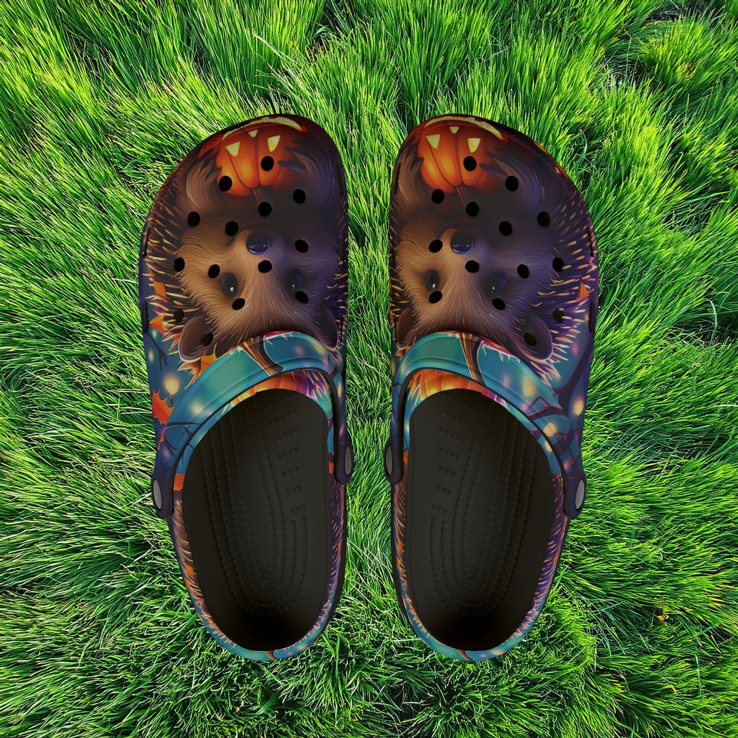 Halloween Hedgehog Foam Clogs