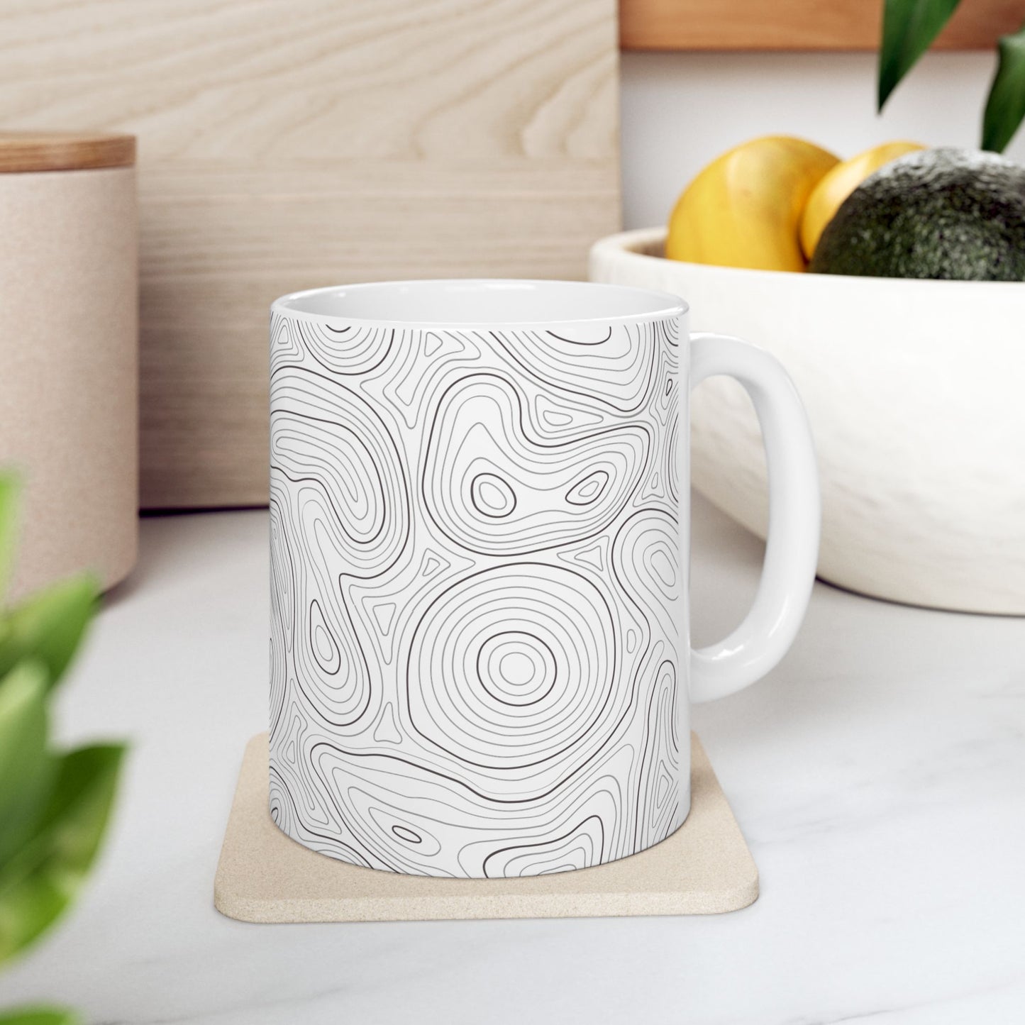 Topographic Ceramic Mug (11oz/15oz)