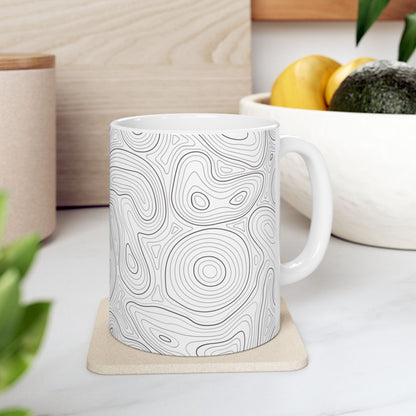 Topographic Ceramic Mug (11oz/15oz)