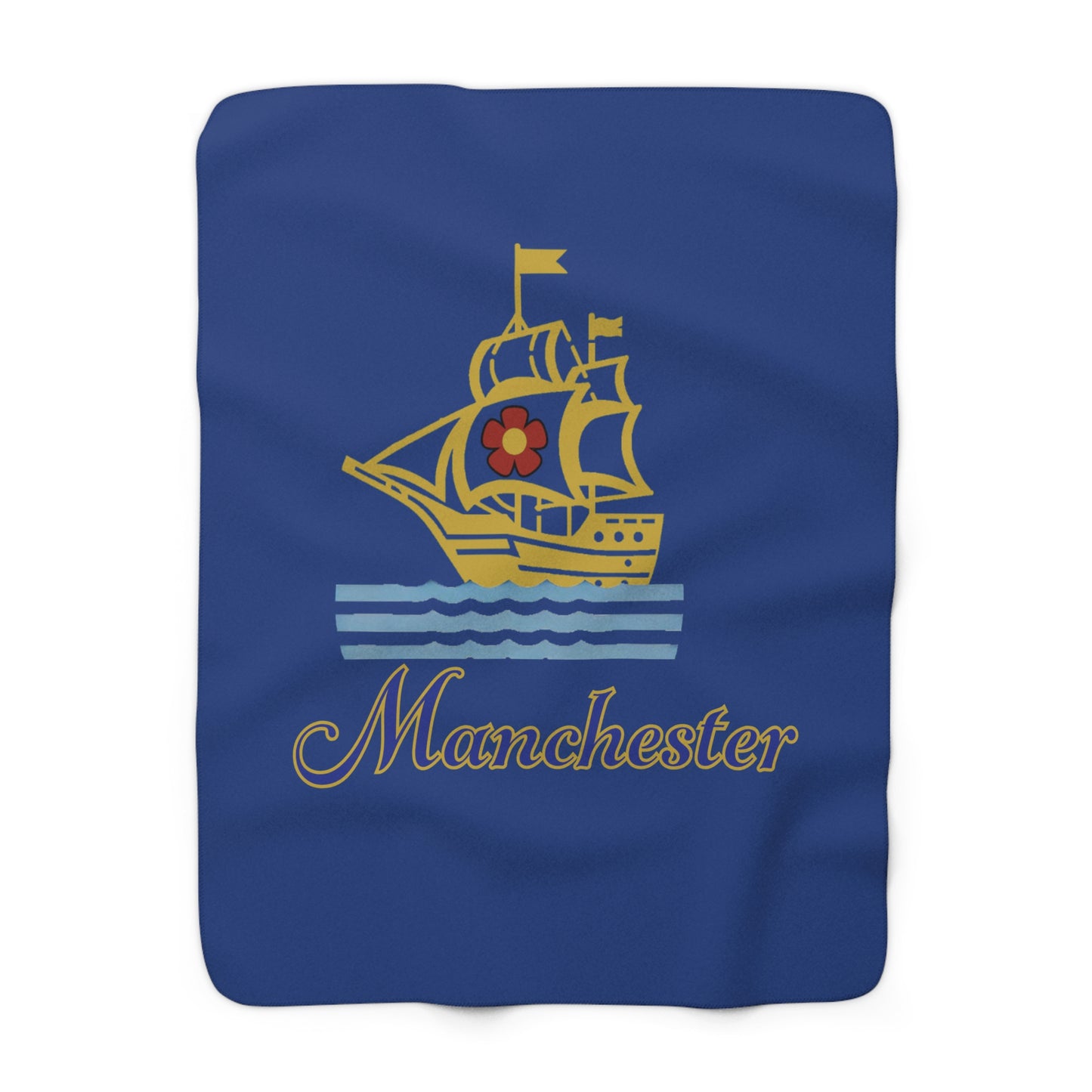 Man City Logo Sherpa Fleece Blanket