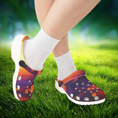 Jack-O'-Lantern Halloween Foam Clogs