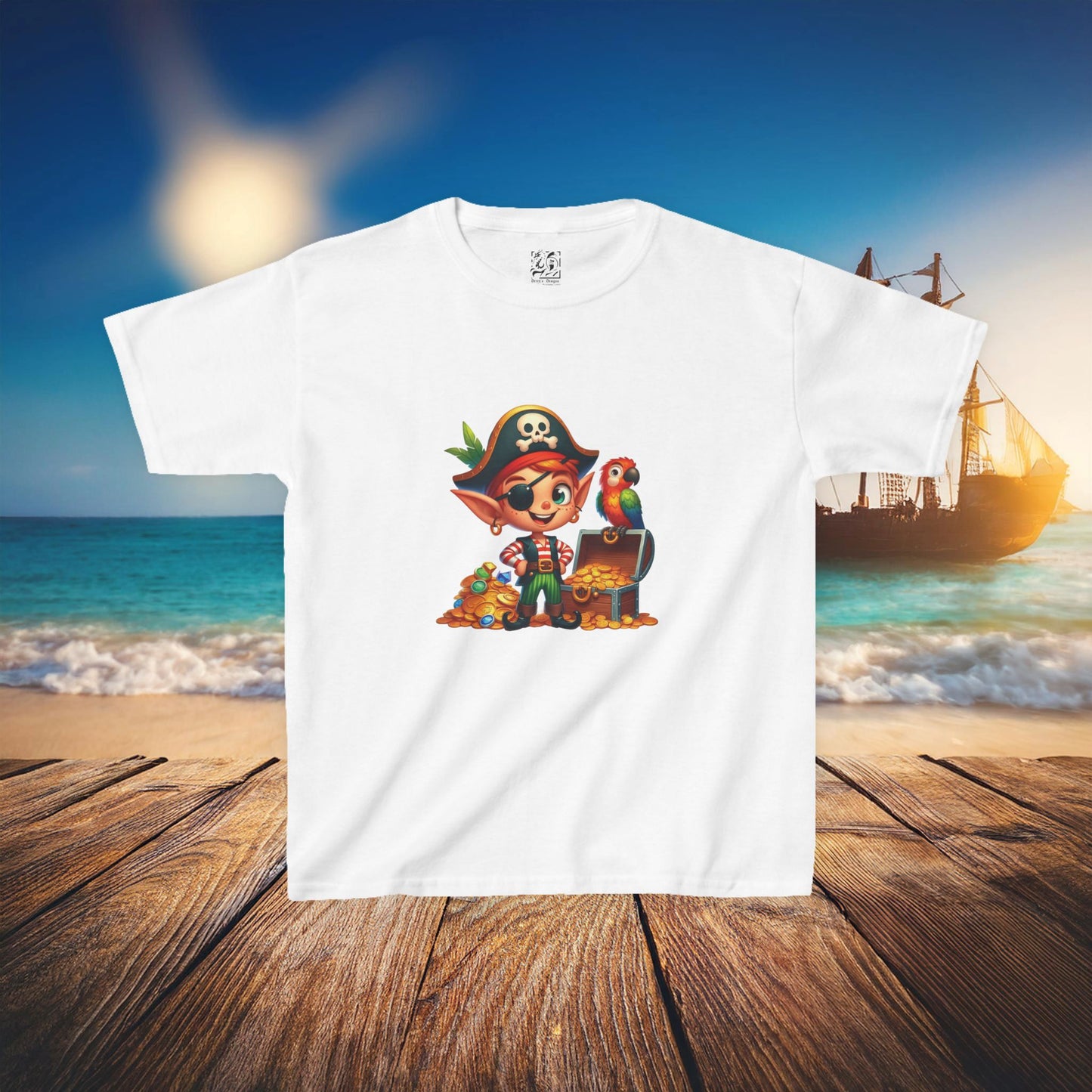 Pirate Elf Kids Tee