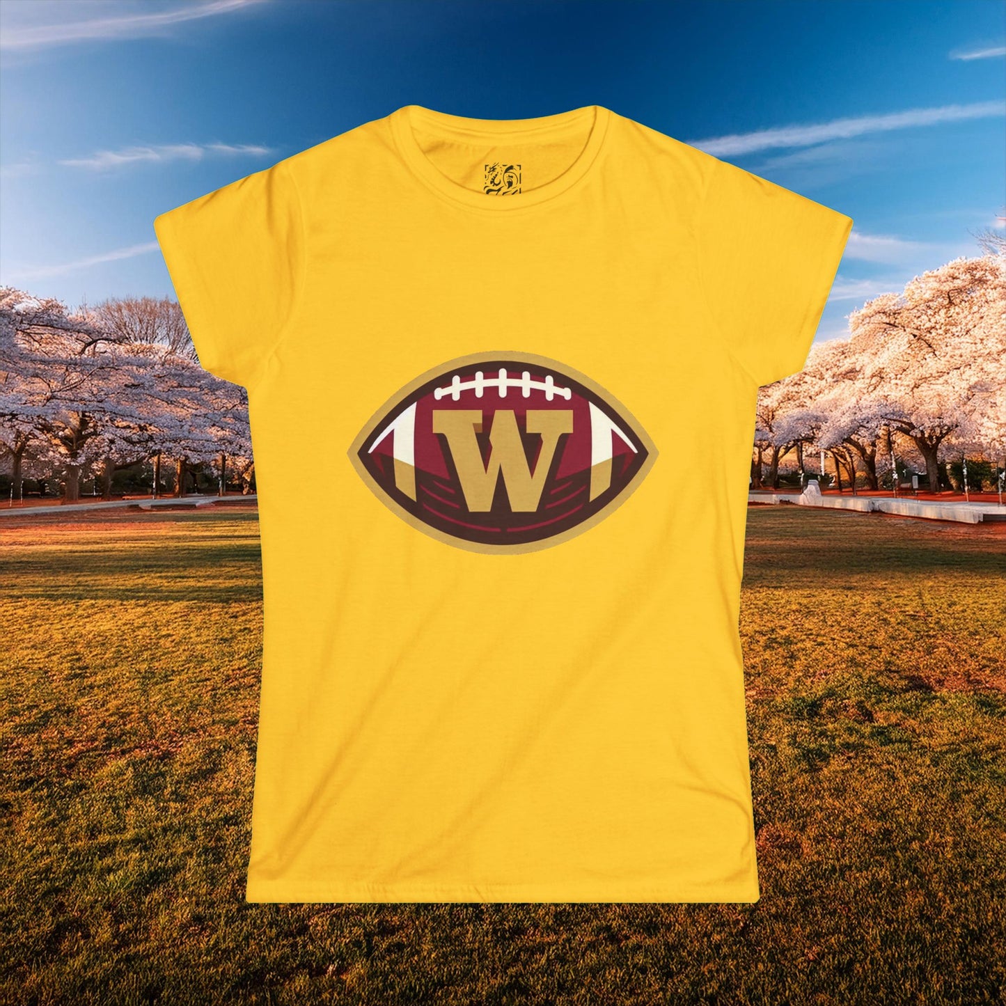 Washington Football Logo Women's Softstyle Tee
