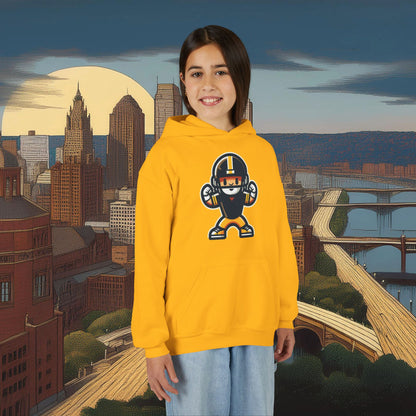 Mini Pittsburgh Football Player Youth Hoodie