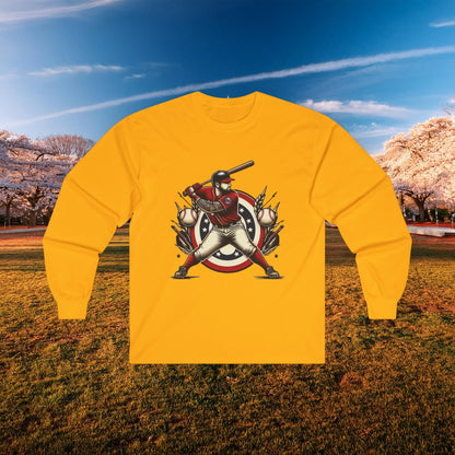 Washington Nations At Bat Long Sleeve Tee