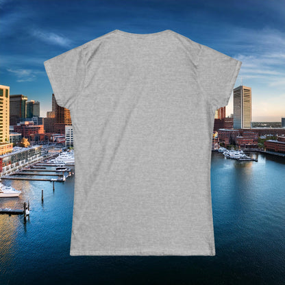 Baltimore Little Football Player Women's Softstyle Tee