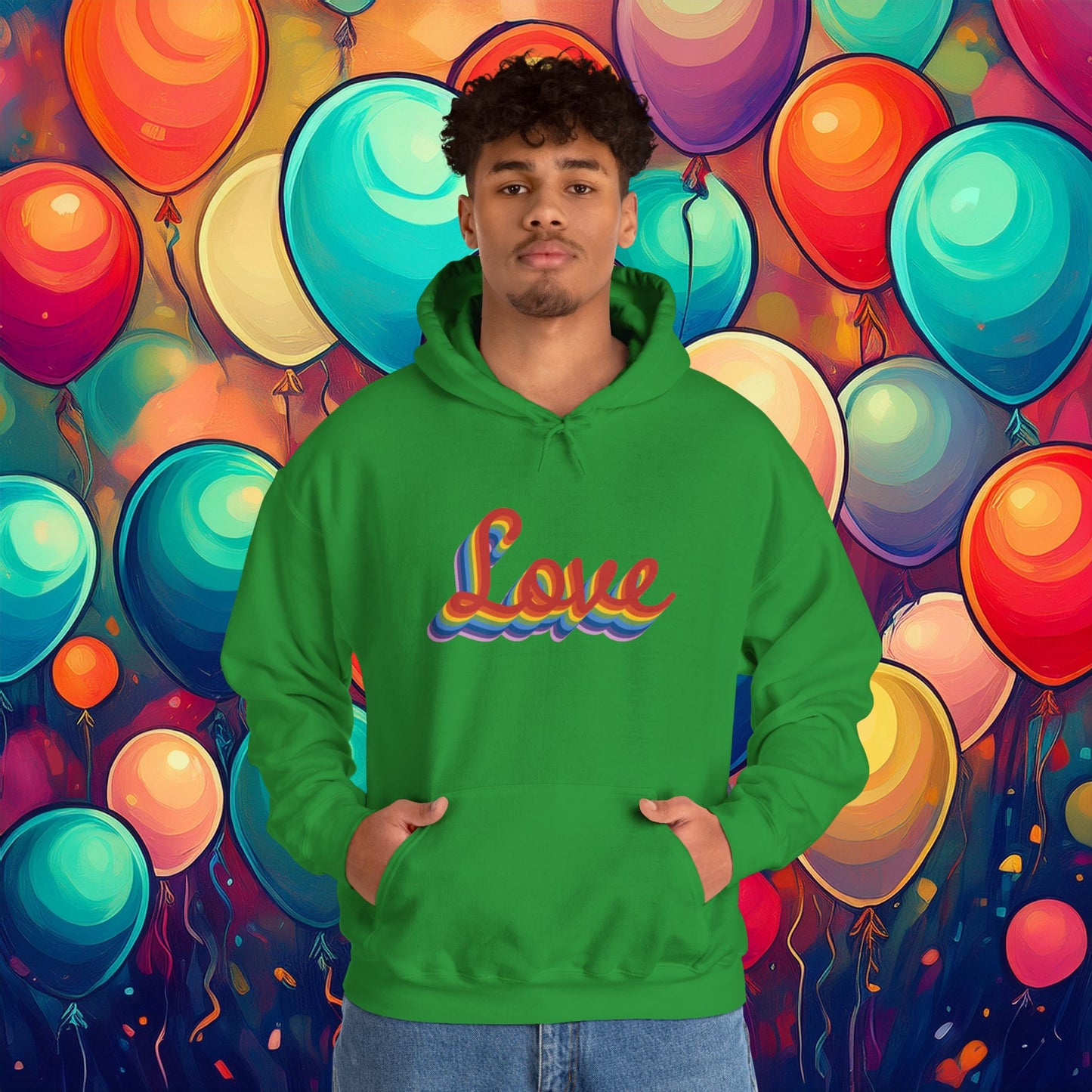 Rainbow Love Unisex Hoodie