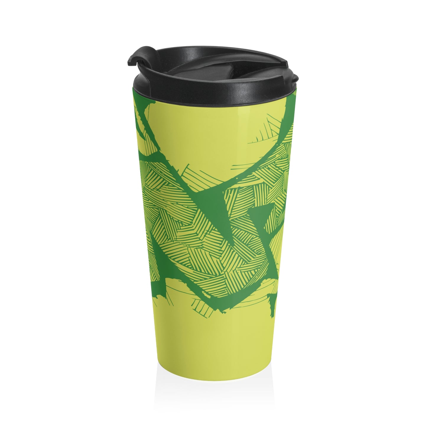 Electric Green and Gold Newcastle Travel Mug