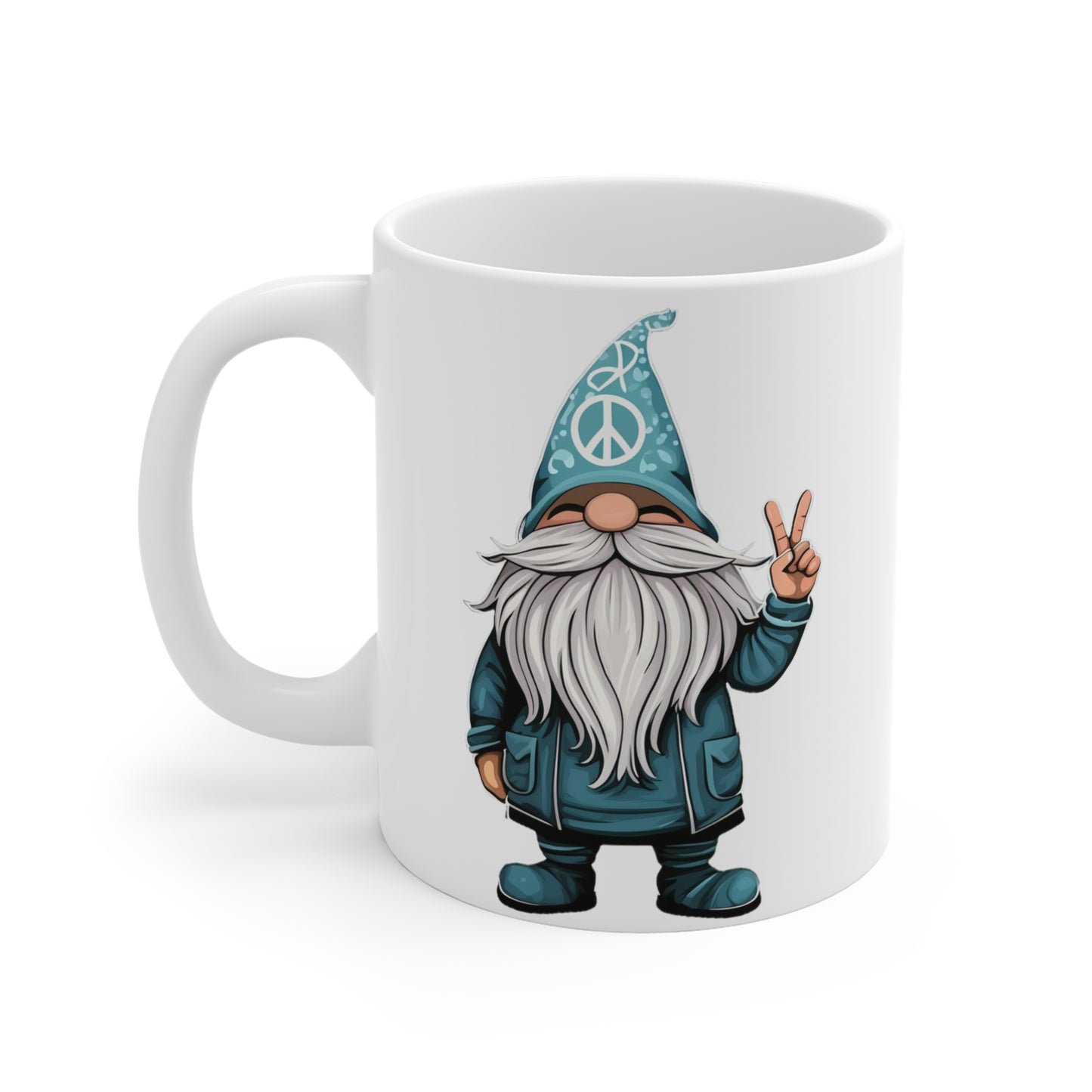 Peace Gnome Ceramic Mugs (11oz\15oz)