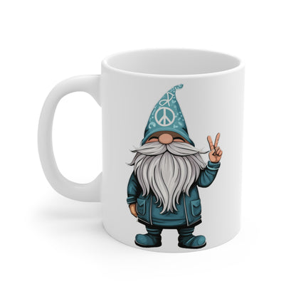 Peace Gnome Ceramic Mugs (11oz\15oz)