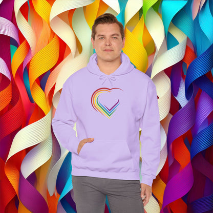 Rainbow Heart Unisex Hoodie