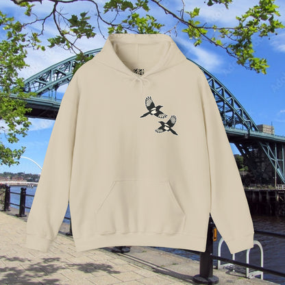 Newcastle United B&W Crest Hoodie