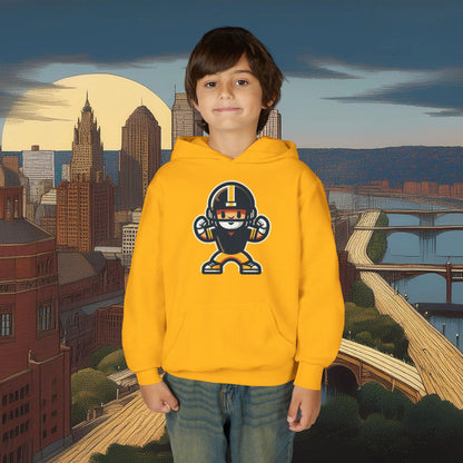 Mini Pittsburgh Football Player Youth Hoodie