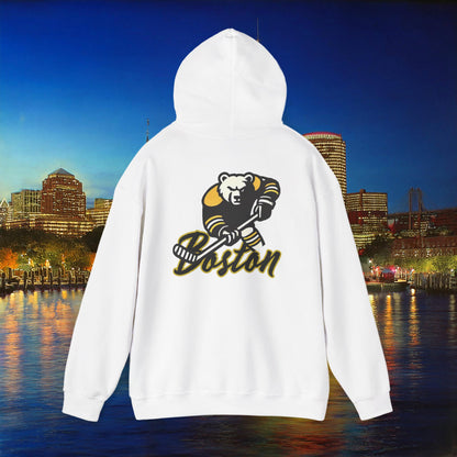 Boston Hockey Bear Hoodie