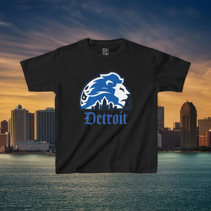 Detroit Football Skyline Kids Tee
