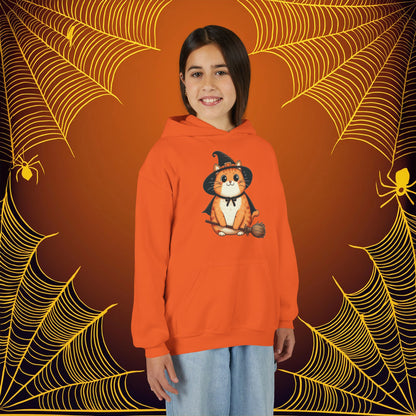Trick or Treat Cat Youth Hoodie
