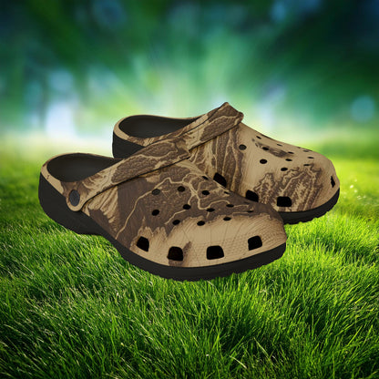 Island Map Foam Clogs