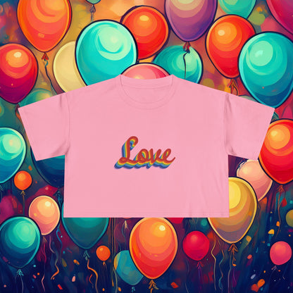 Rainbow Love Women's Crop Tee