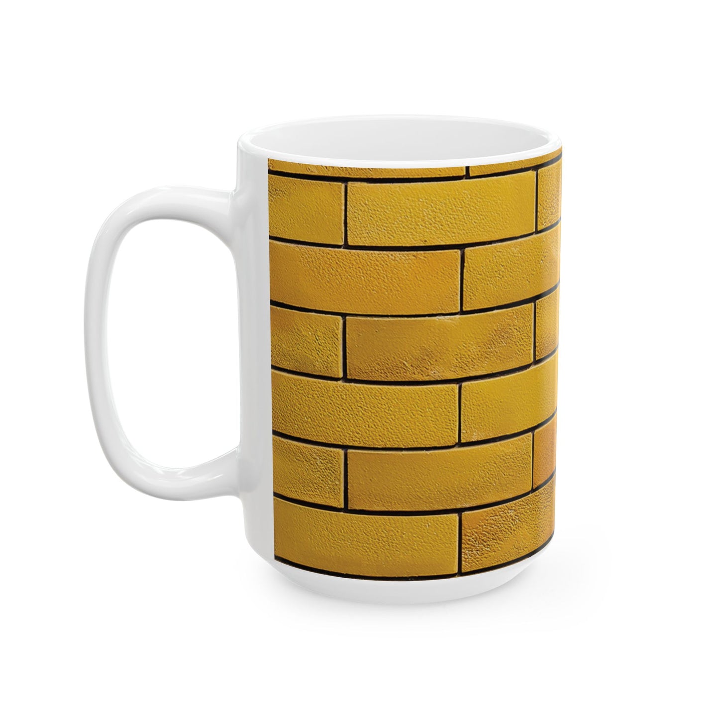 Yellow Brick Wall Ceramic Mug (11oz/15oz)
