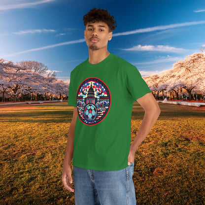 Vibrant Geometric DC Soccer Tee