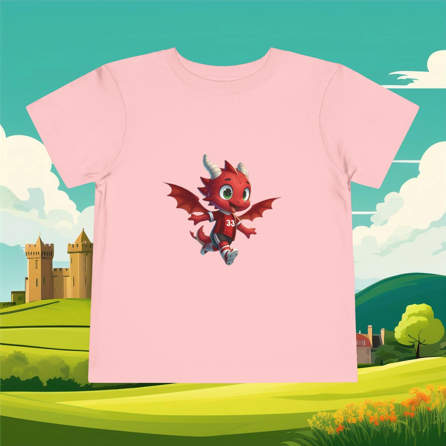 Wrexham Mini Red Dragon Toddler Tee