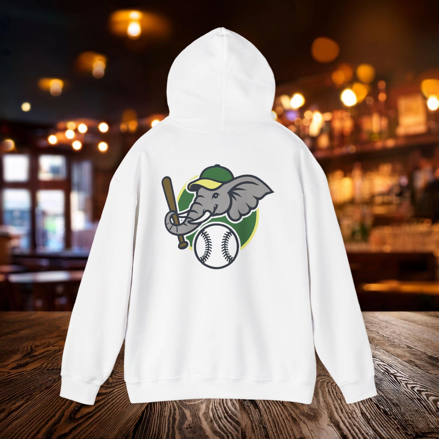 A's Baseball Elephant Hoodie