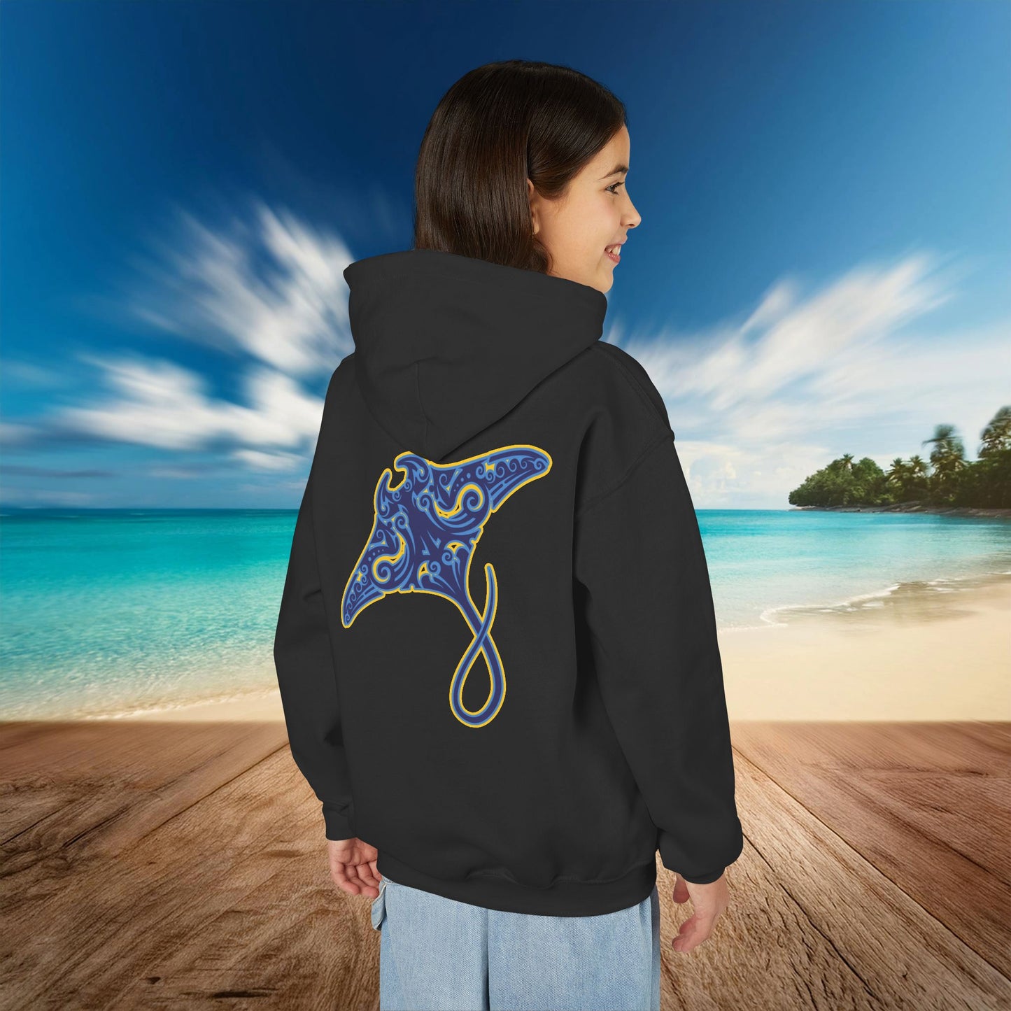 Manta Ray Youth Hoodie