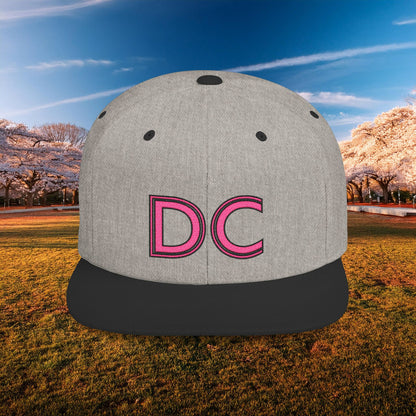 DC Flat Bill Snapback - Pink