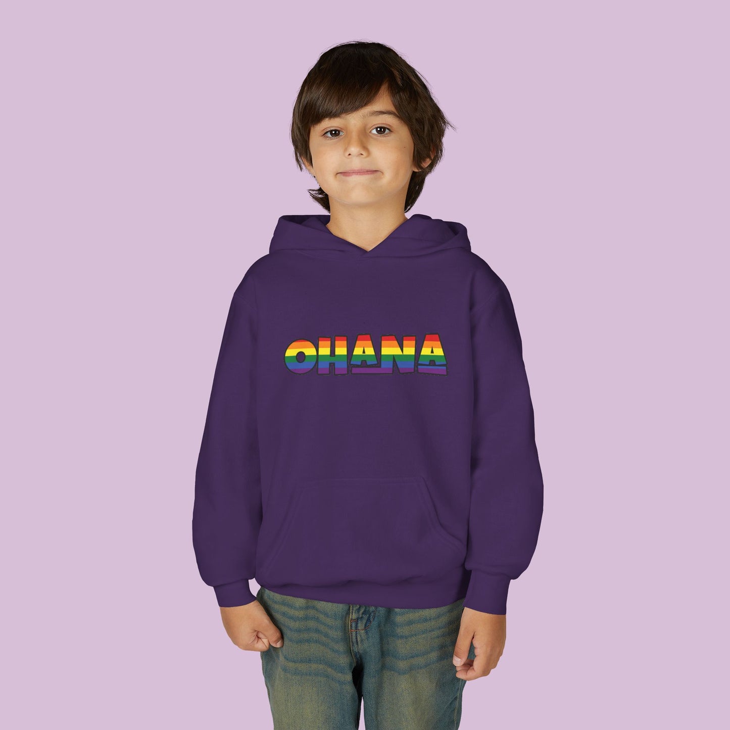 Rainbow Ohana Youth Hoodie