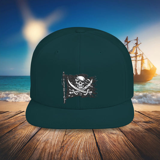 Jolly Roger Flat Bill Snapback
