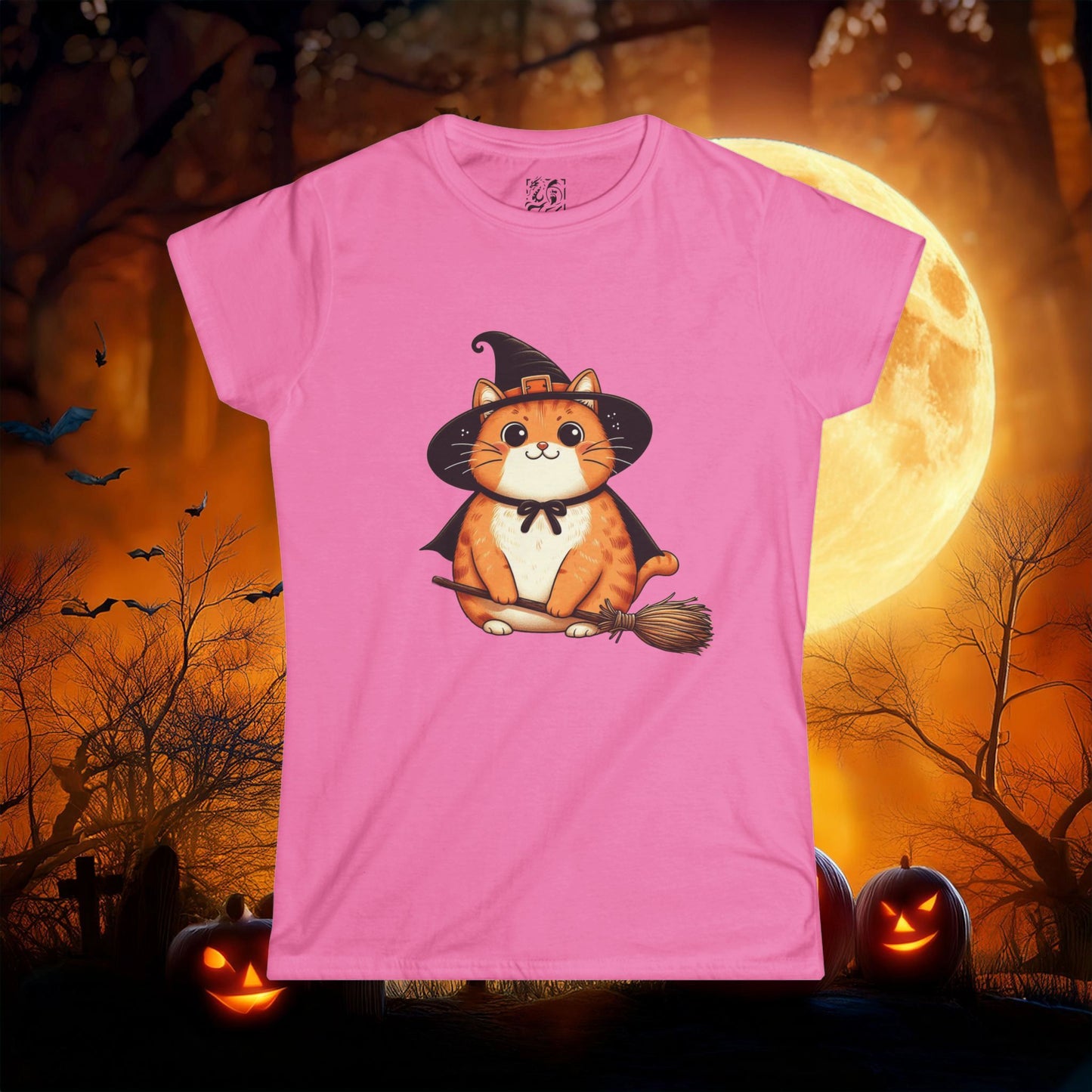 Trick or Treat Cat Women's Softstyle Tee