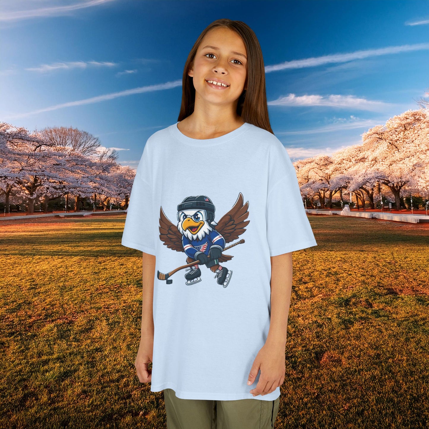 Washington Hockey Little Caps Kids Tee