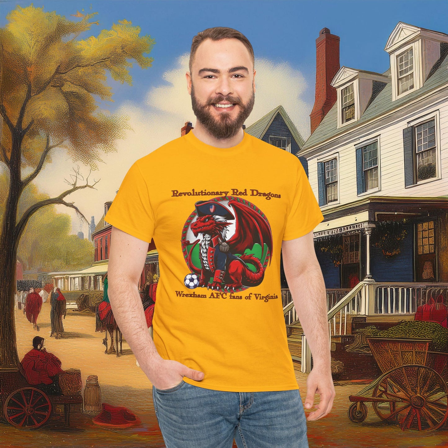 Revolutionary Red Dragons Logo Tee