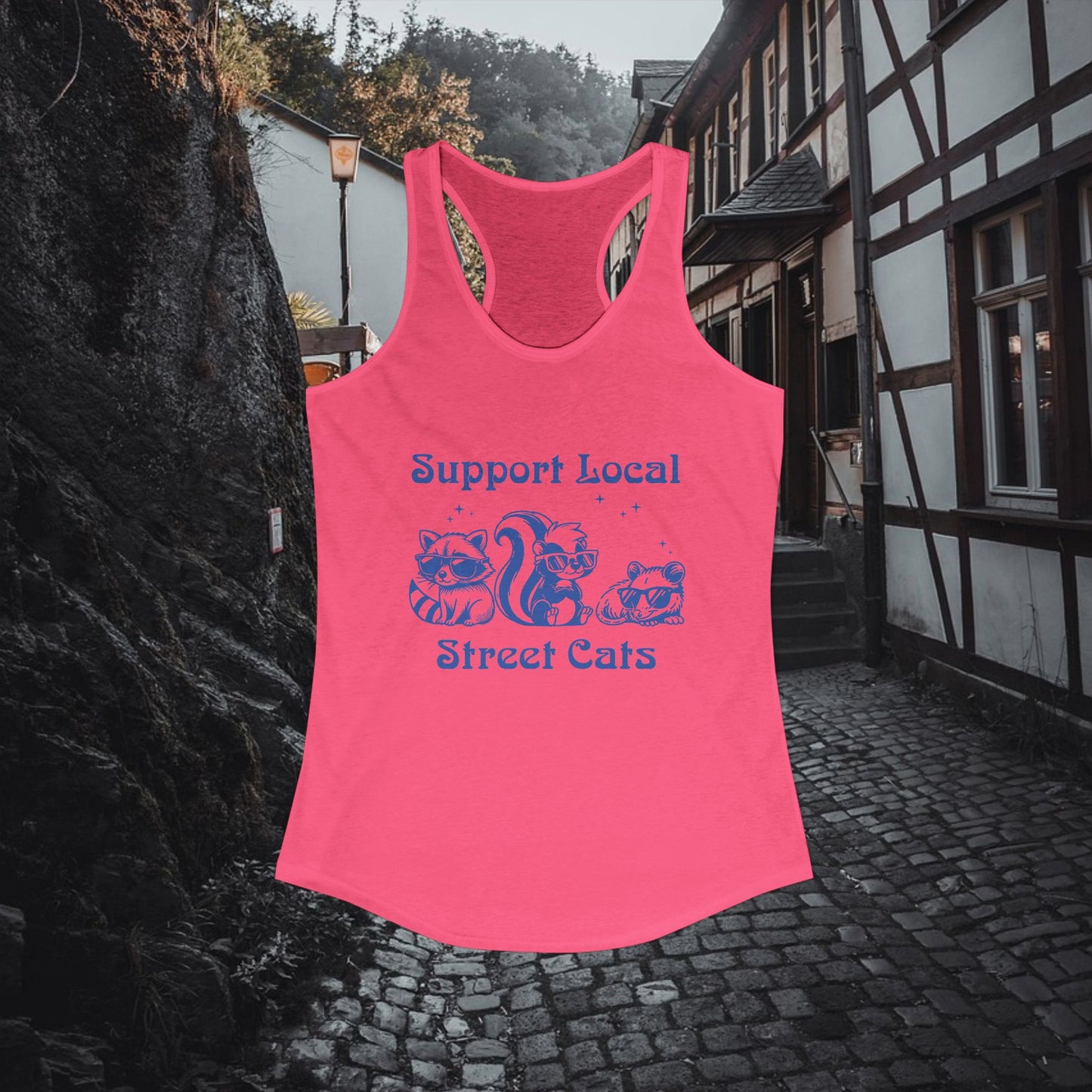 Support Local Street Cats Racerback Tank