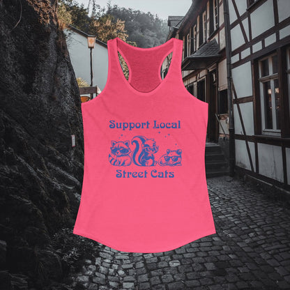 Support Local Street Cats Racerback Tank