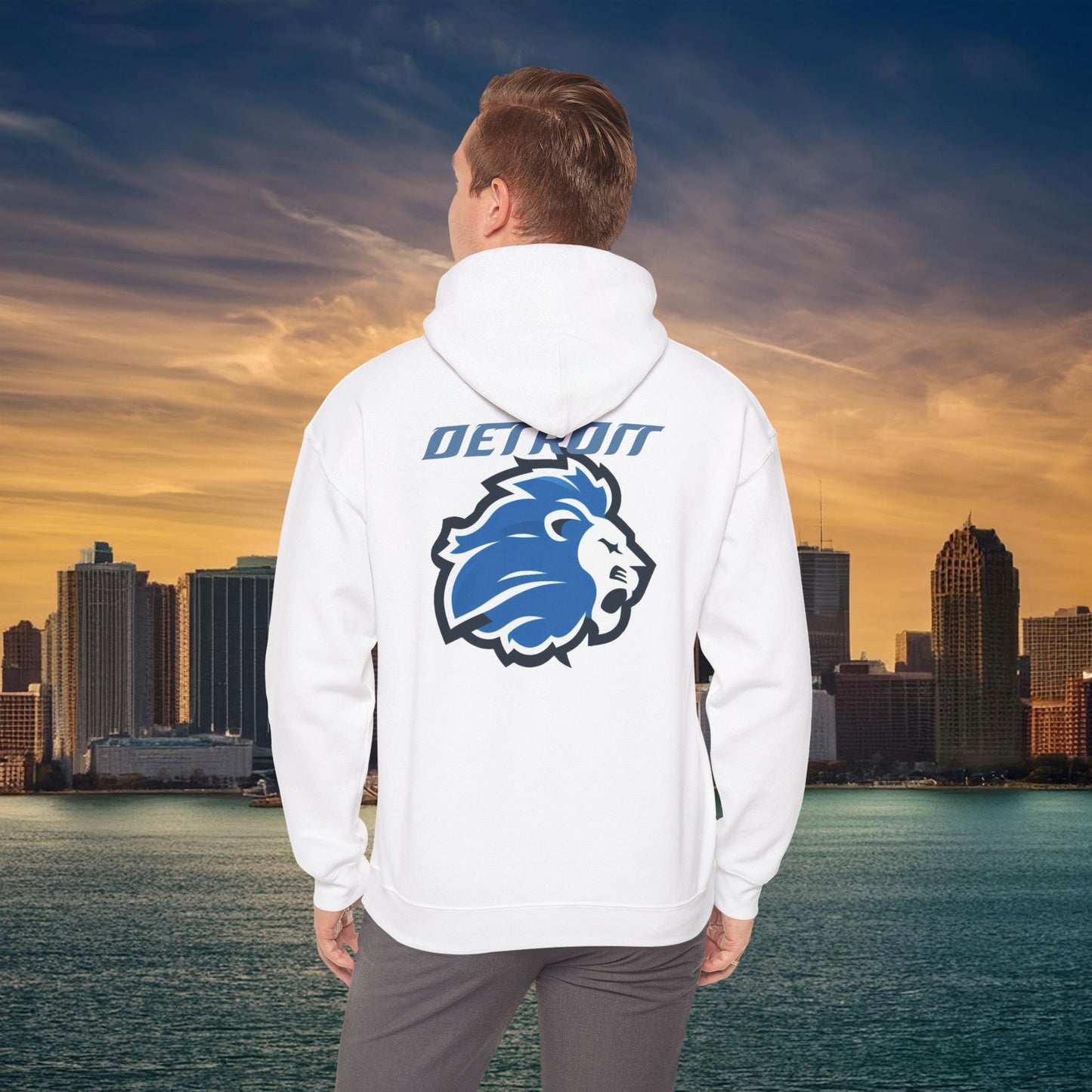 Detroit Football Logo Hoodie