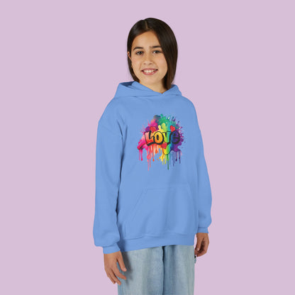 Love Color Bomb Youth Hoodie